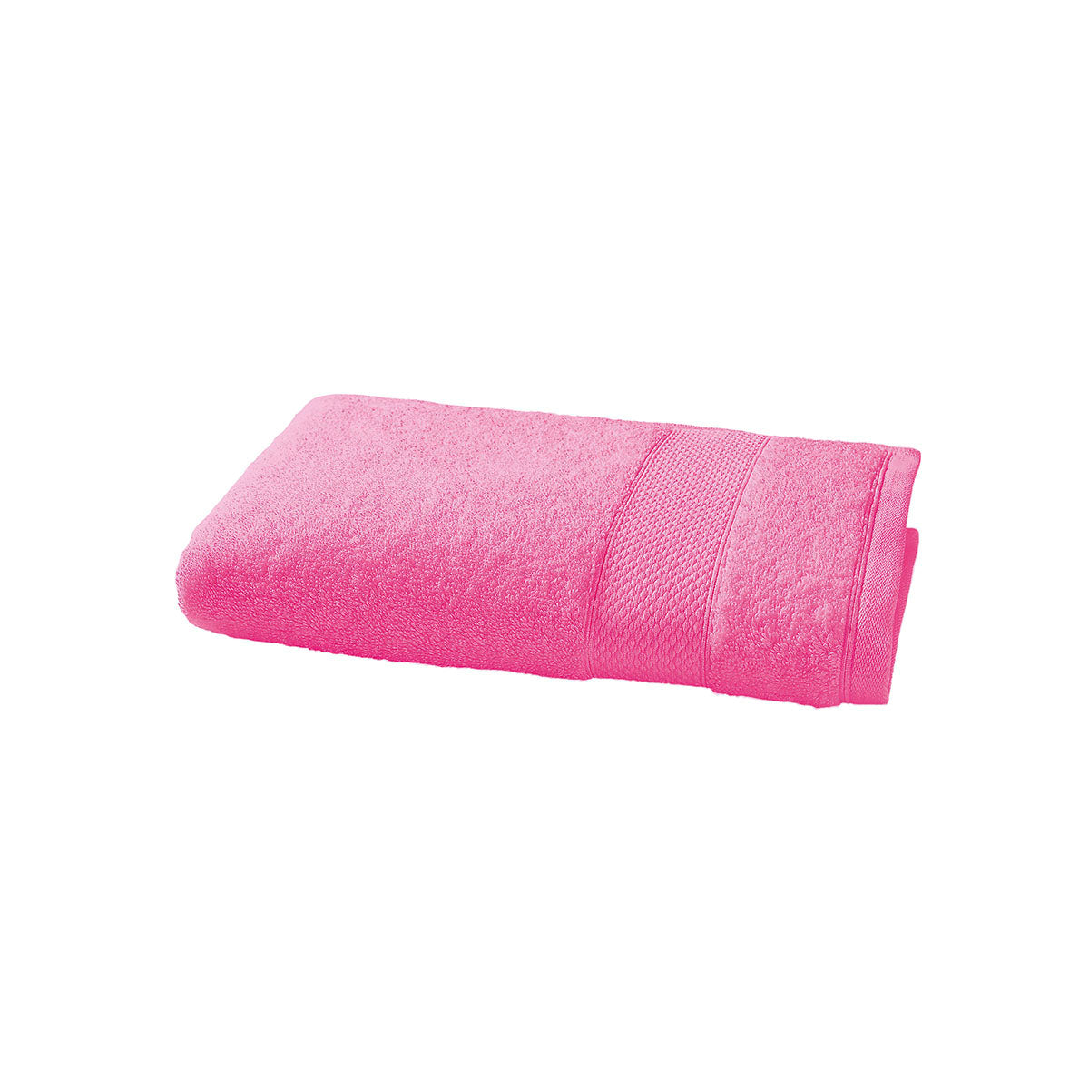 Éponge Unie - Serviette de Toilette - Rose Bonbon