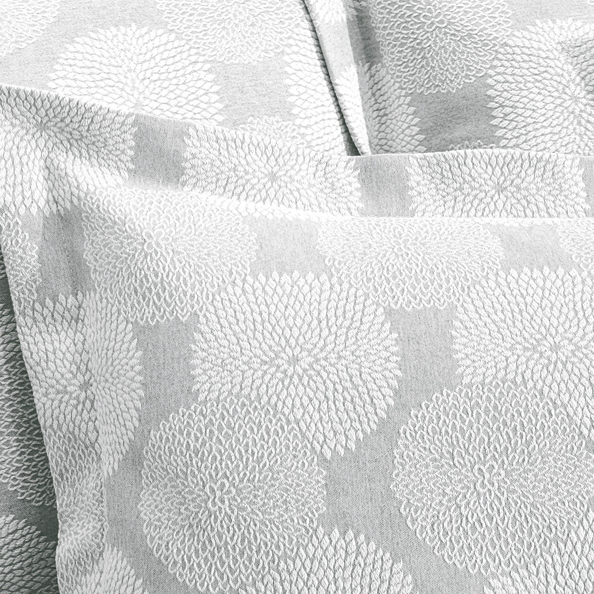 Dahlia - Funda de Almohada Decorativa - Gris