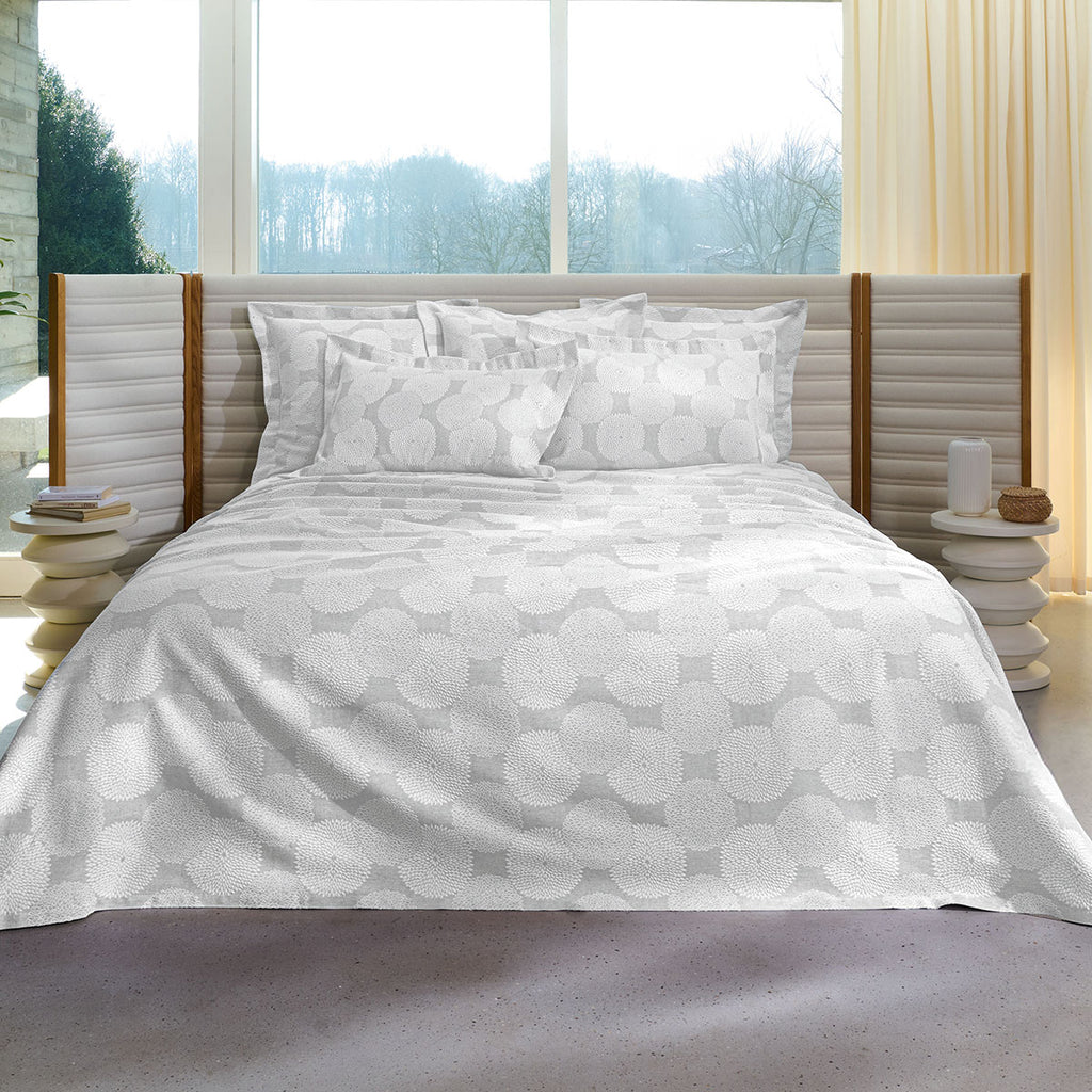 Dahlia - Funda de Almohada Decorativa - Gris