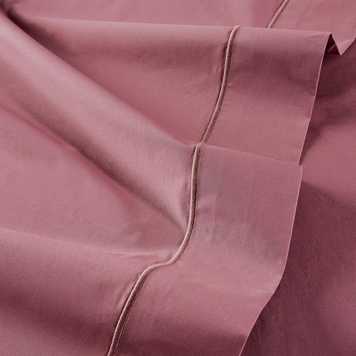 Percale Unie - Sábana Encimera - Rosa Antiguo