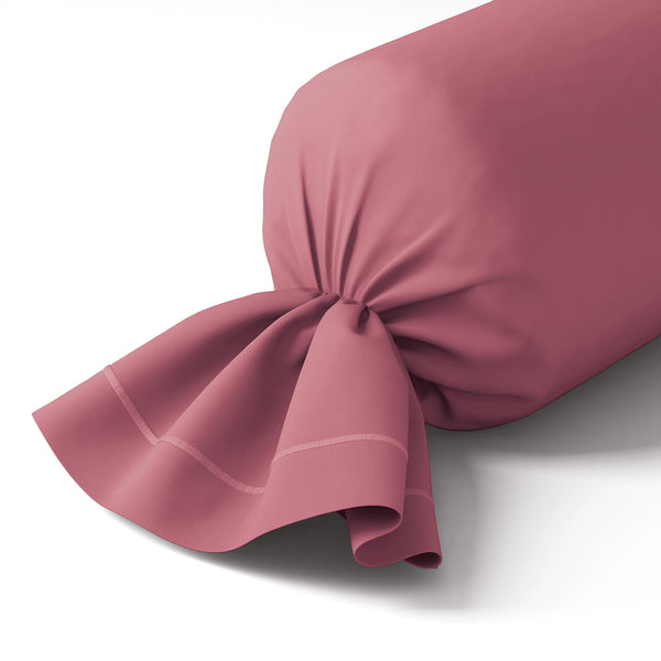 Percale Unie - Taie de Traversin - Vieux Rose