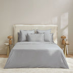 Plain Satin - Flat Sheet - Grey