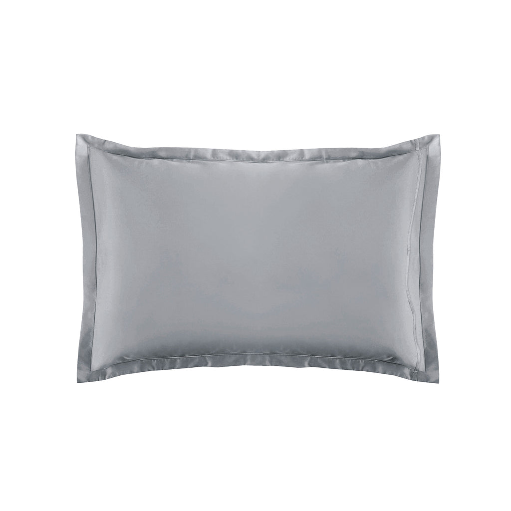 Satin Uni - Funda de Almohada - Gris