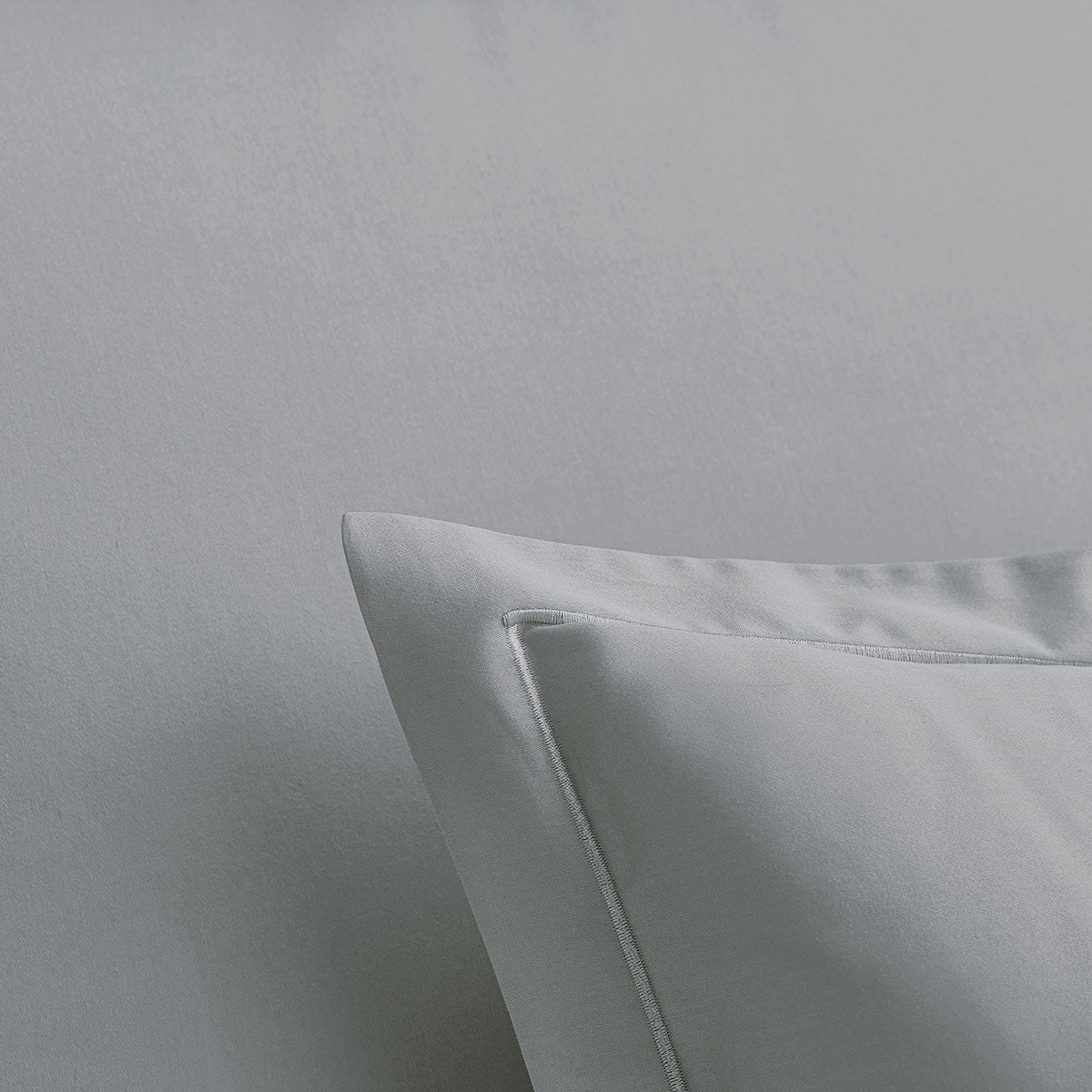 Satin Uni - Funda de Almohada - Gris