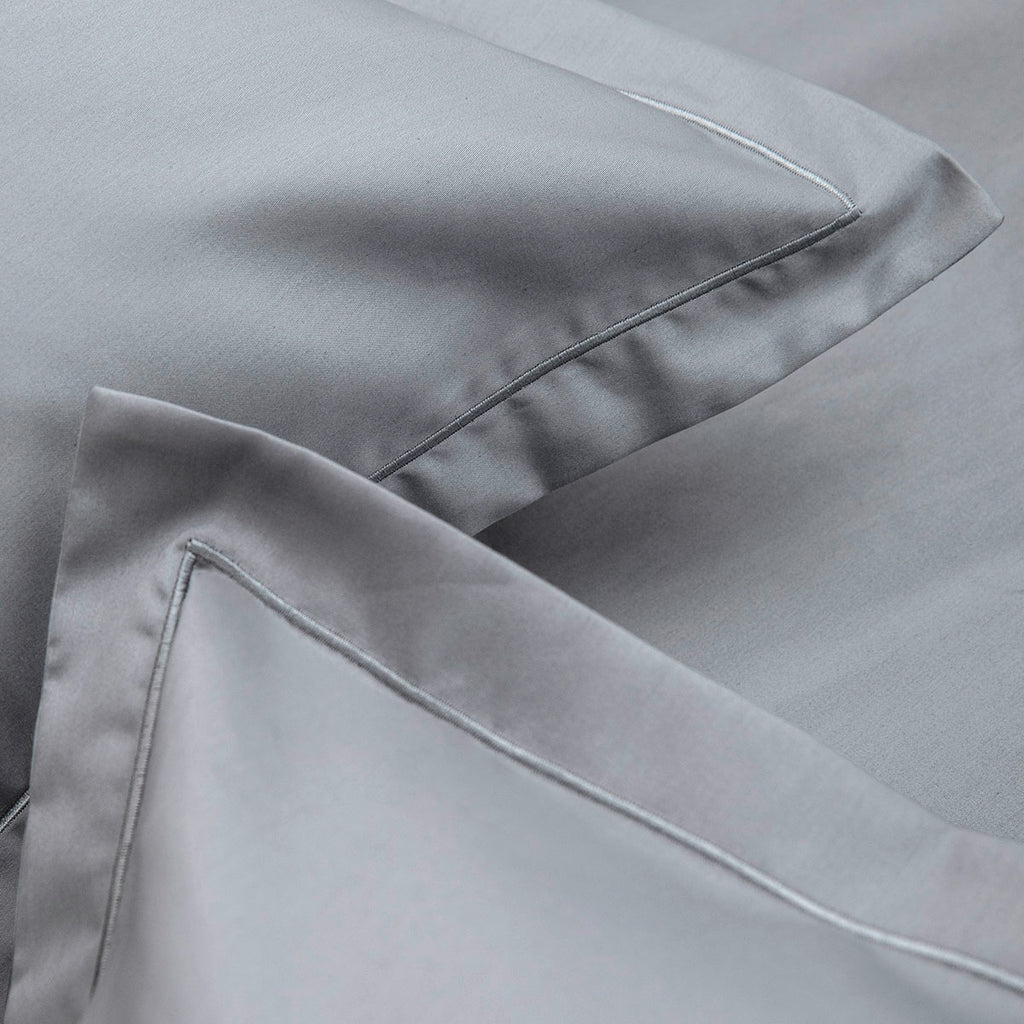Satin Uni - Funda de Almohada - Gris