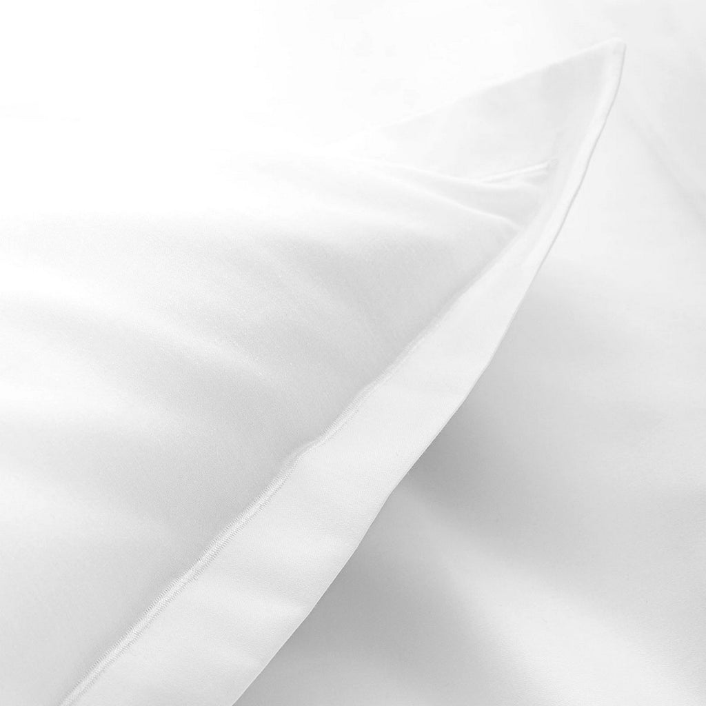 Satin Uni - Taie d'Oreiller - Blanc