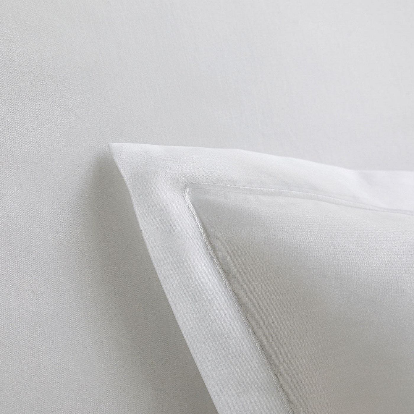 Satin Uni - Taie d'Oreiller - Blanc