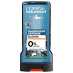 Set di 6 - Men Expert Magnesium Defense Gel doccia crema per pelle sensibile 0% alcol arricchito con magnesio 300 ml