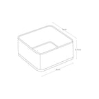 Set Of 2 Stackable S Organisers - Tower - Transparent