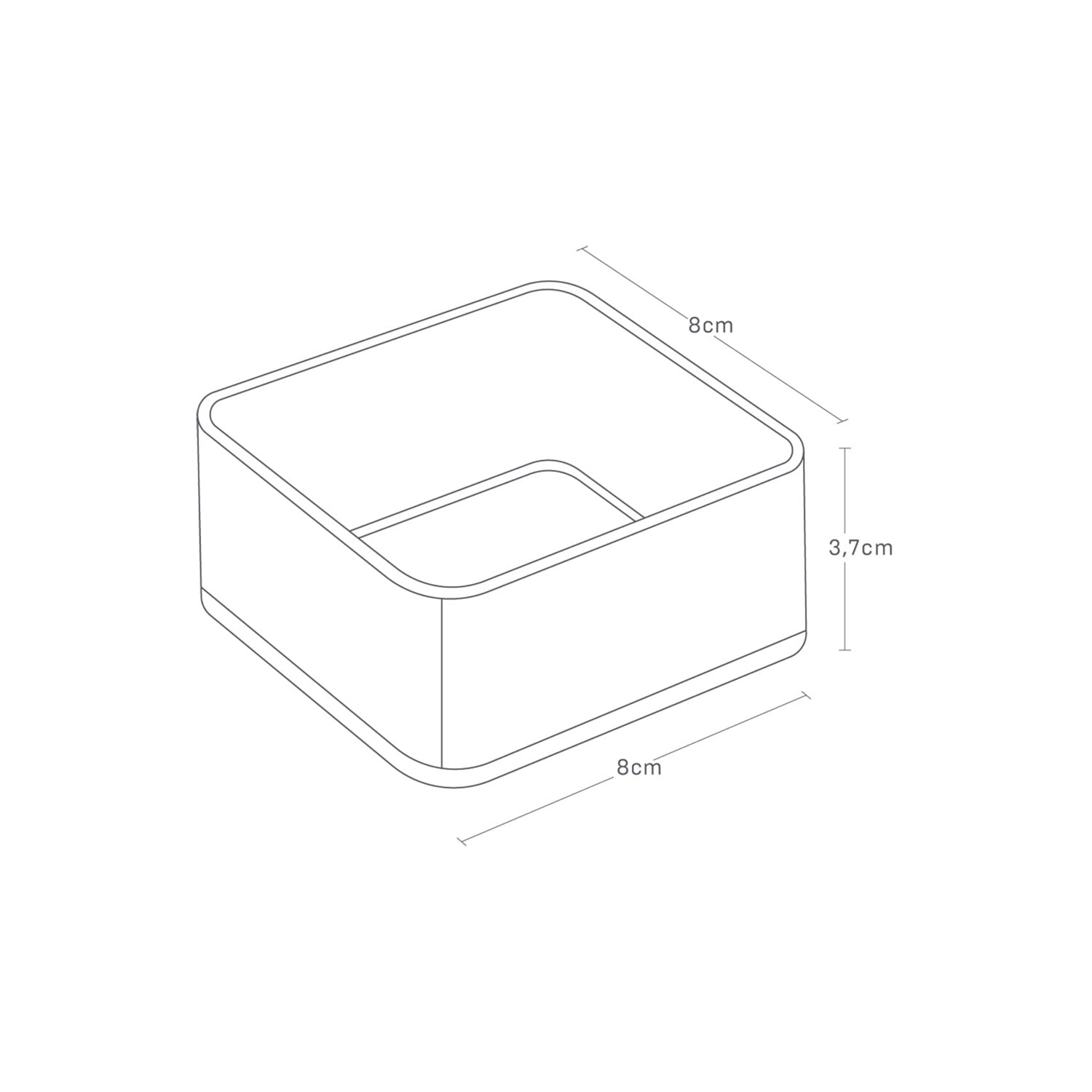 Set Of 2 Stackable S Organisers - Tower - Transparent