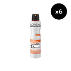 Lot De 6 - Men Expert Hydra Energetic Déodorant Spray Anti-Transpirant Extreme Sport 150Ml