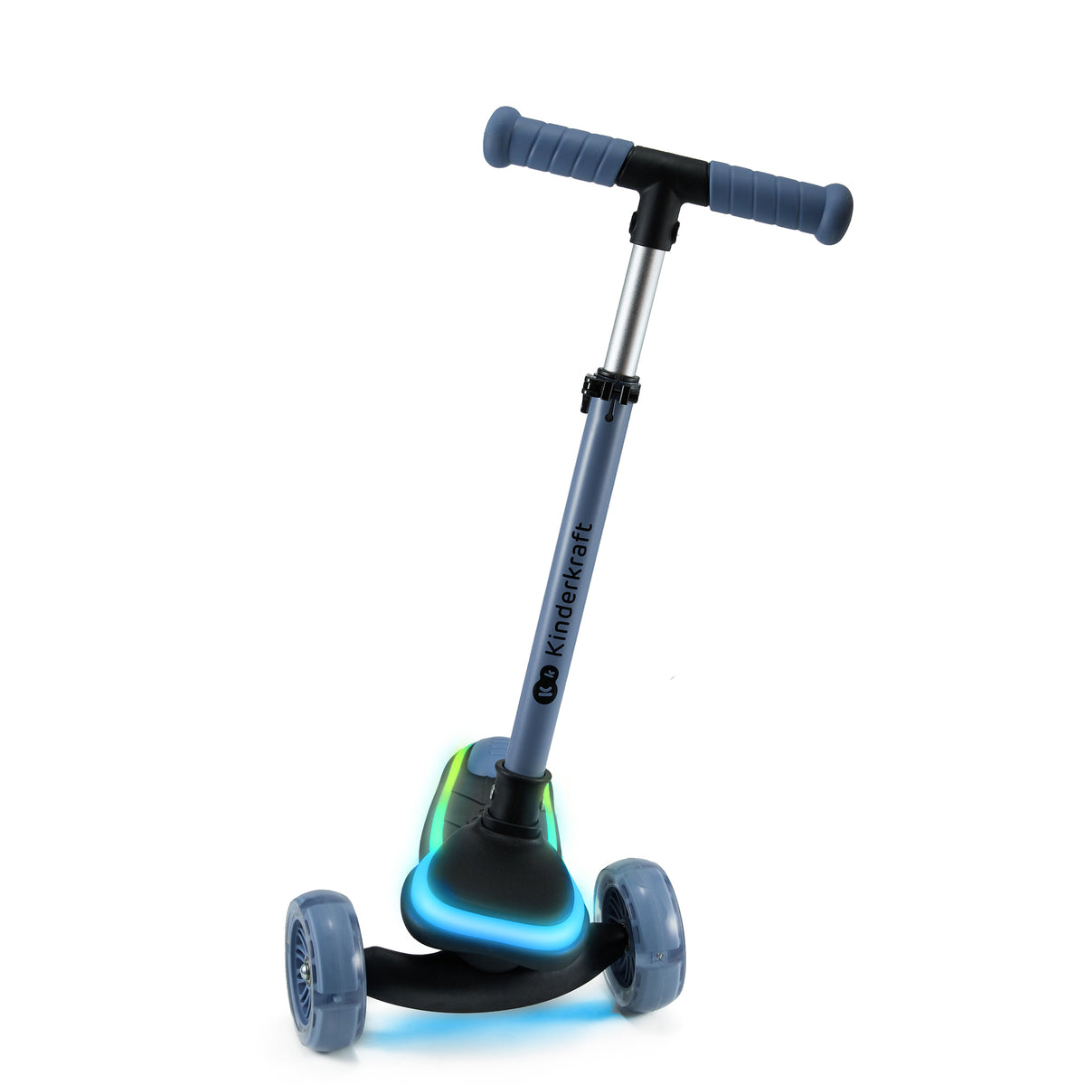 Patinete De Tres Ruedas Con Led Raket Azul