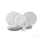 Aurora - Service De 12 Pièces En Porcelaine Fine - Blanc