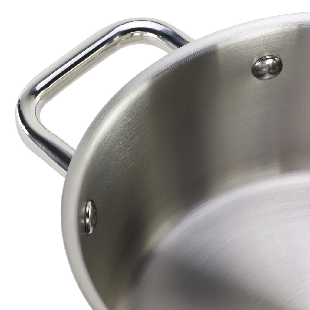 Serenis - Set De 5 Pièces En Inox - 24/28/32cm - Argenté