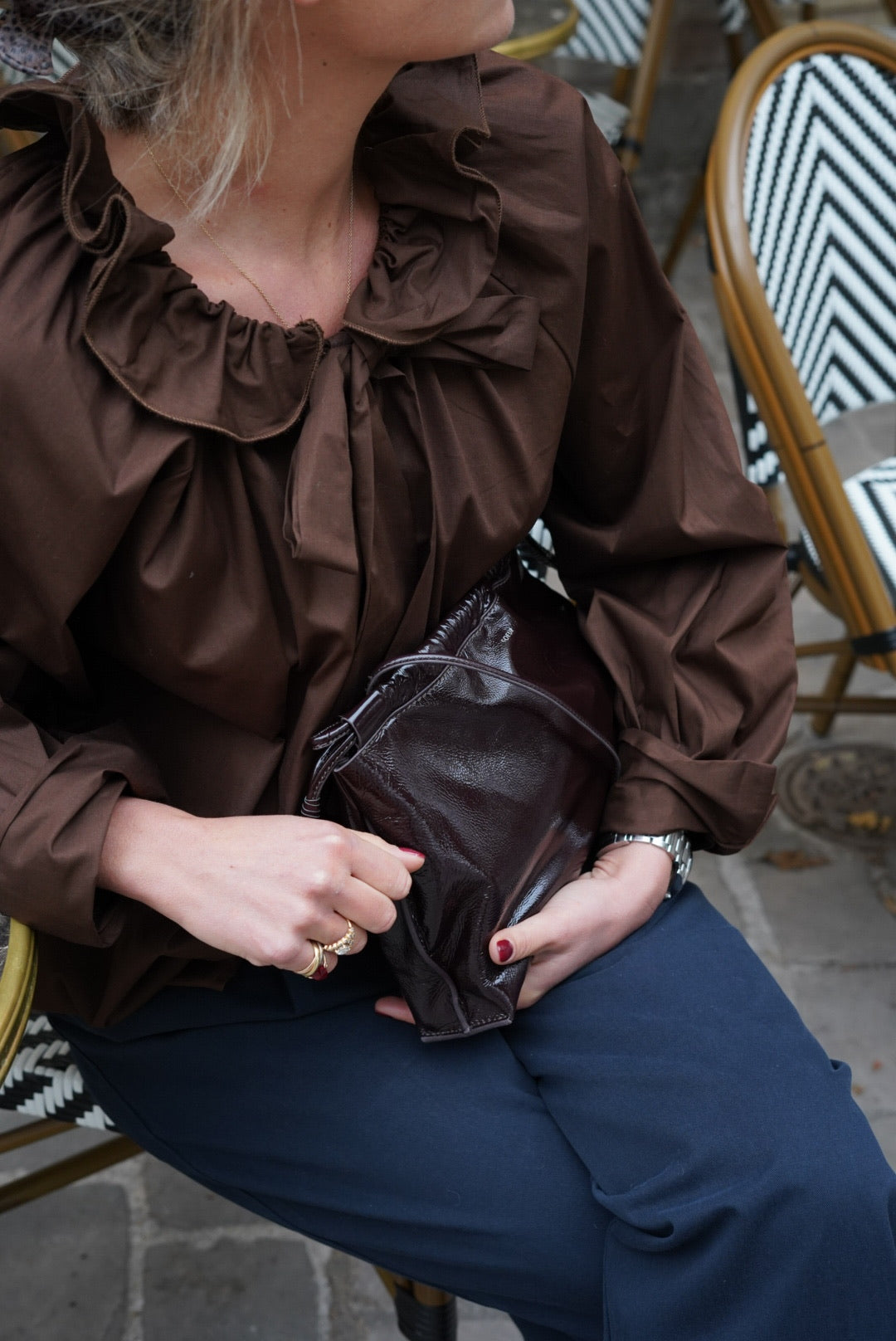 Madeleine Blouse Chocolate