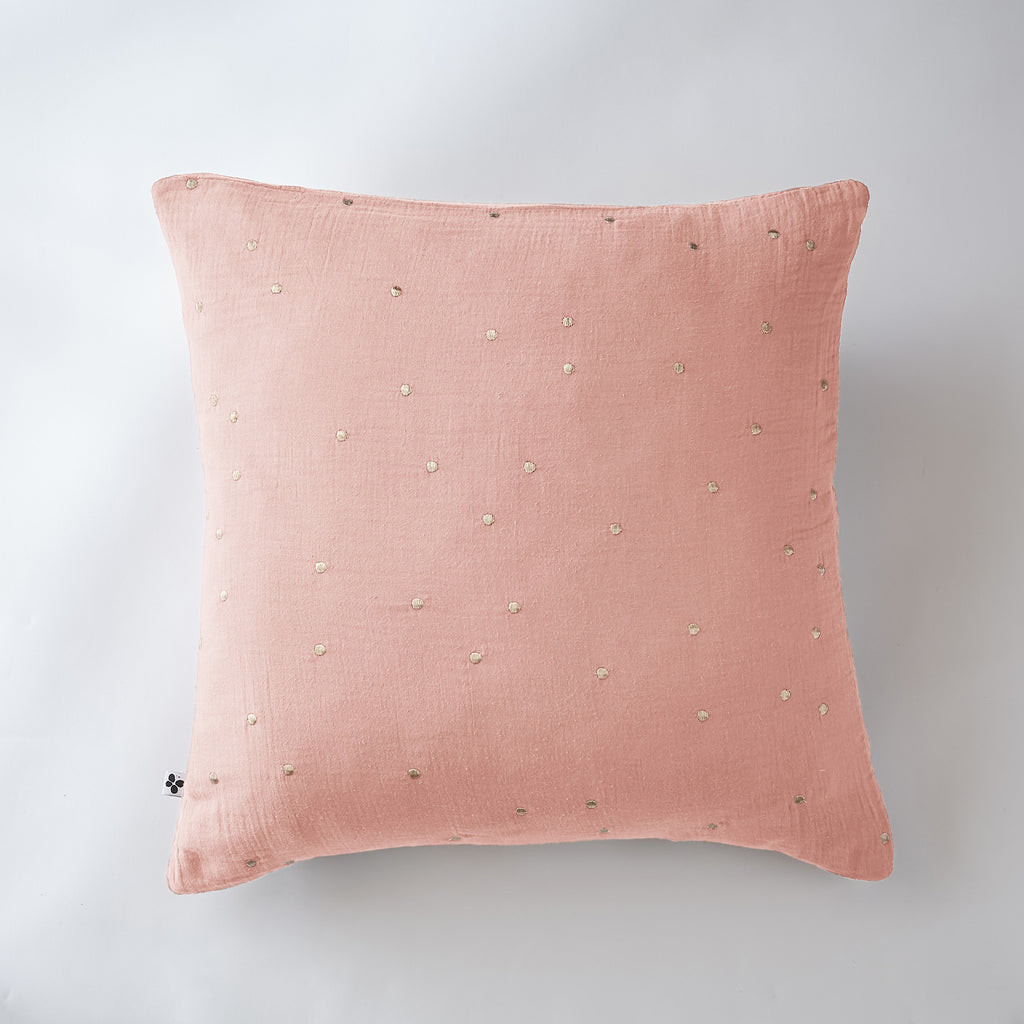 Funda de Almohada - Gasa Doble de Algodón - Gaia Chic - Rosa Melocotón