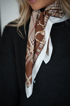 Foulard Imprimé Romy - Chocolat
