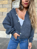 Bianca dark grey wool knitwear