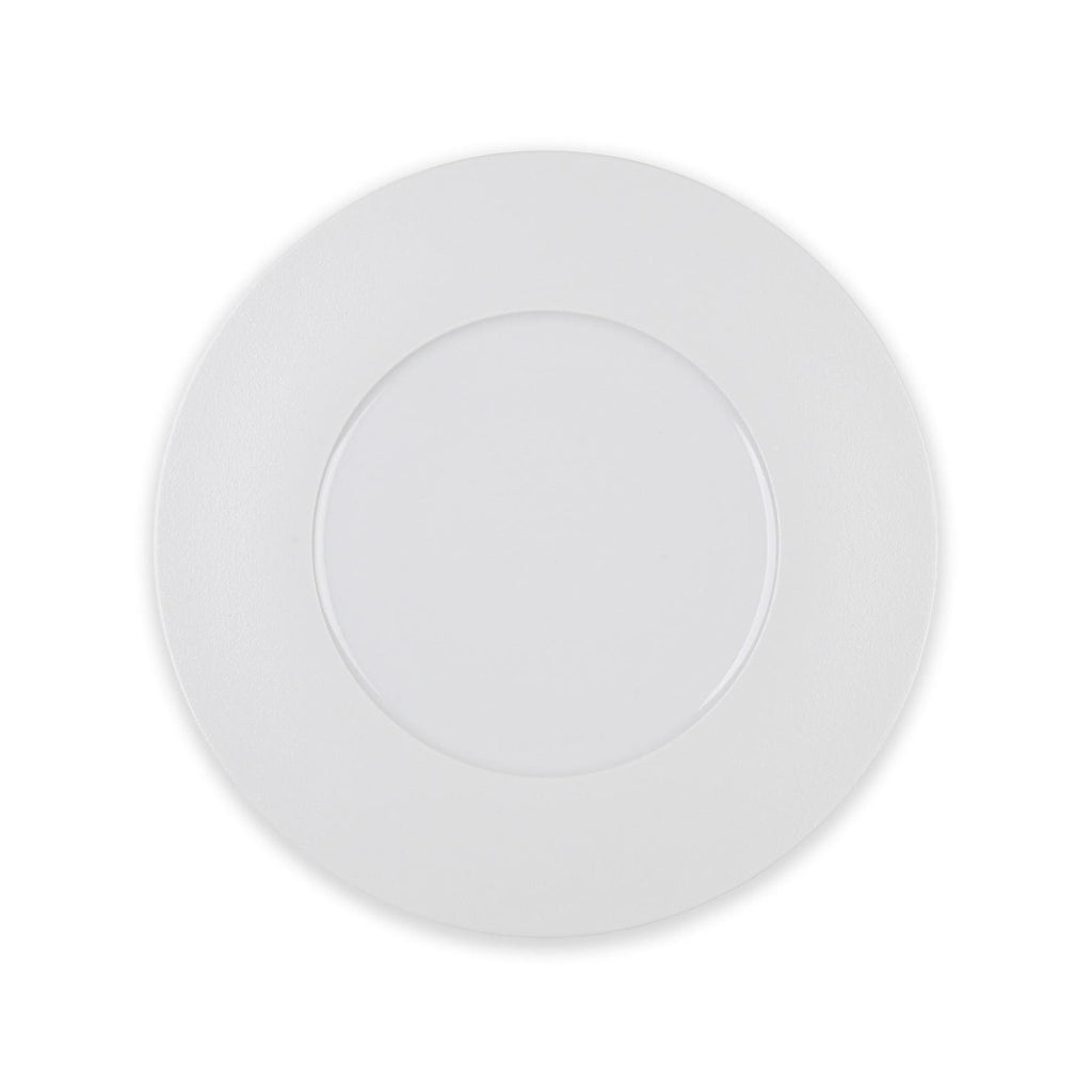 Solène - Lot De 6 Grandes Assiettes Plates - Ø29Cm - Blanc