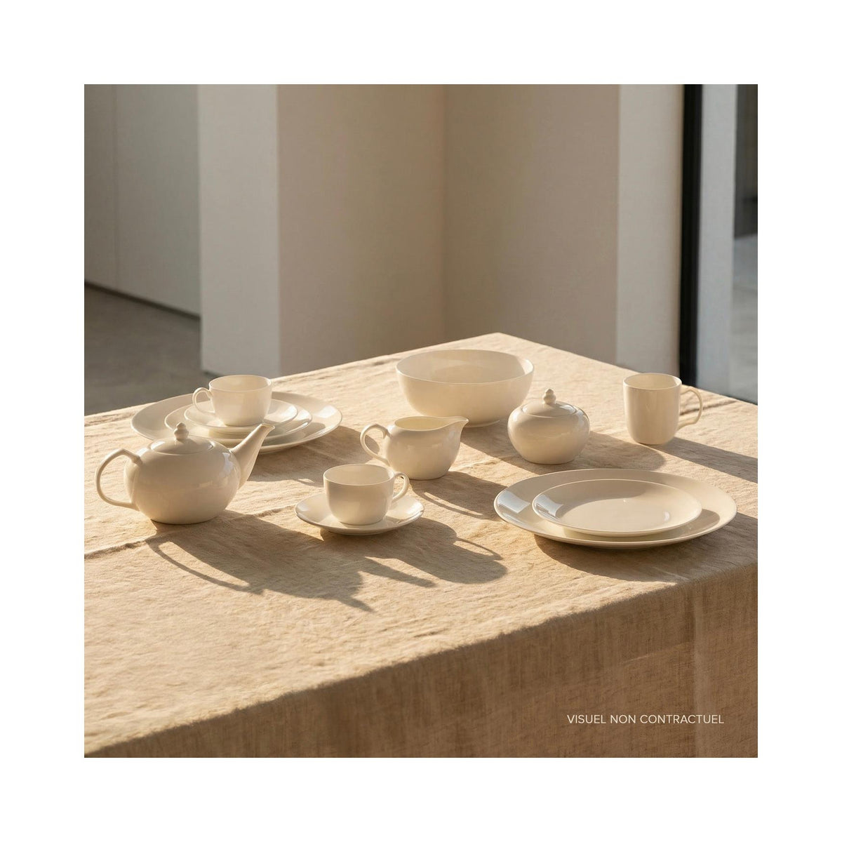 Taidu Ii - Théière En Bone China - 150Cl - Blanc