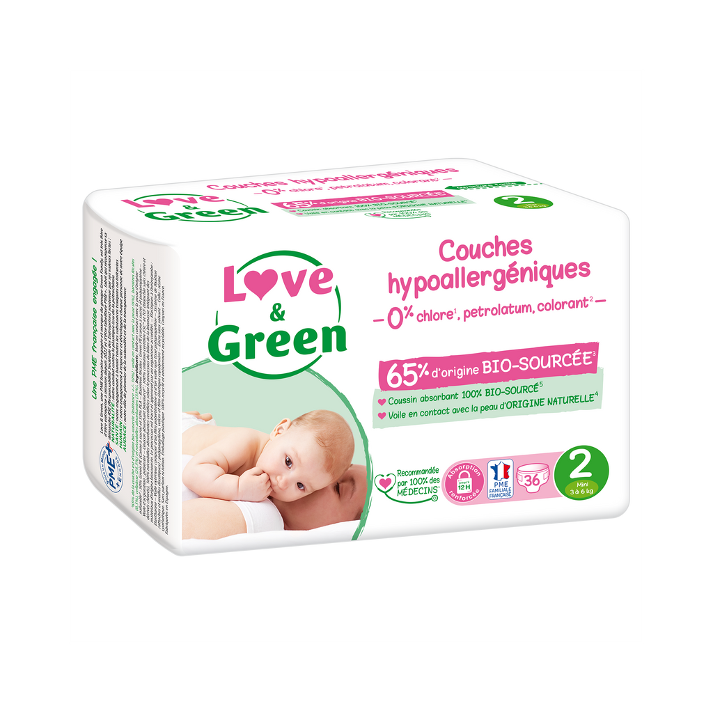 Pannolini Ipoallergenici Ed Ecologici T2 X 36