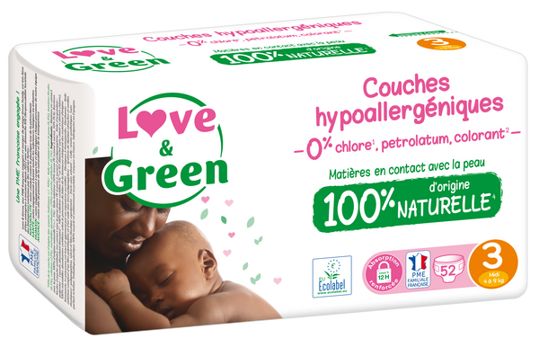 Couches Hypoallergéniques Et Écologiques T3 X 52