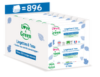 Eco-Friendly Water Baby Wipes - 100% Naturally Derived Fibres - 56 Wipes