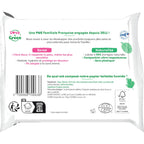 Lingettes Toilettes Écologiques - Fibres 100% D'Origine Naturelle - 55 Lingettes