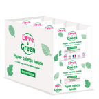 Lingettes Toilettes Écologiques - Fibres 100% D'Origine Naturelle - 55 Lingettes