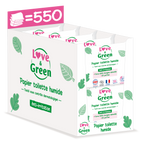 Lingettes Toilettes Écologiques - Fibres 100% D'Origine Naturelle - 55 Lingettes