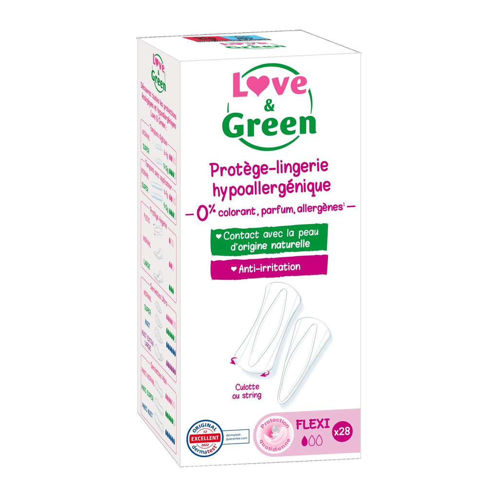 Protège-Lingeries Hypoallergéniques Et Écologiques "Flexi" X 28