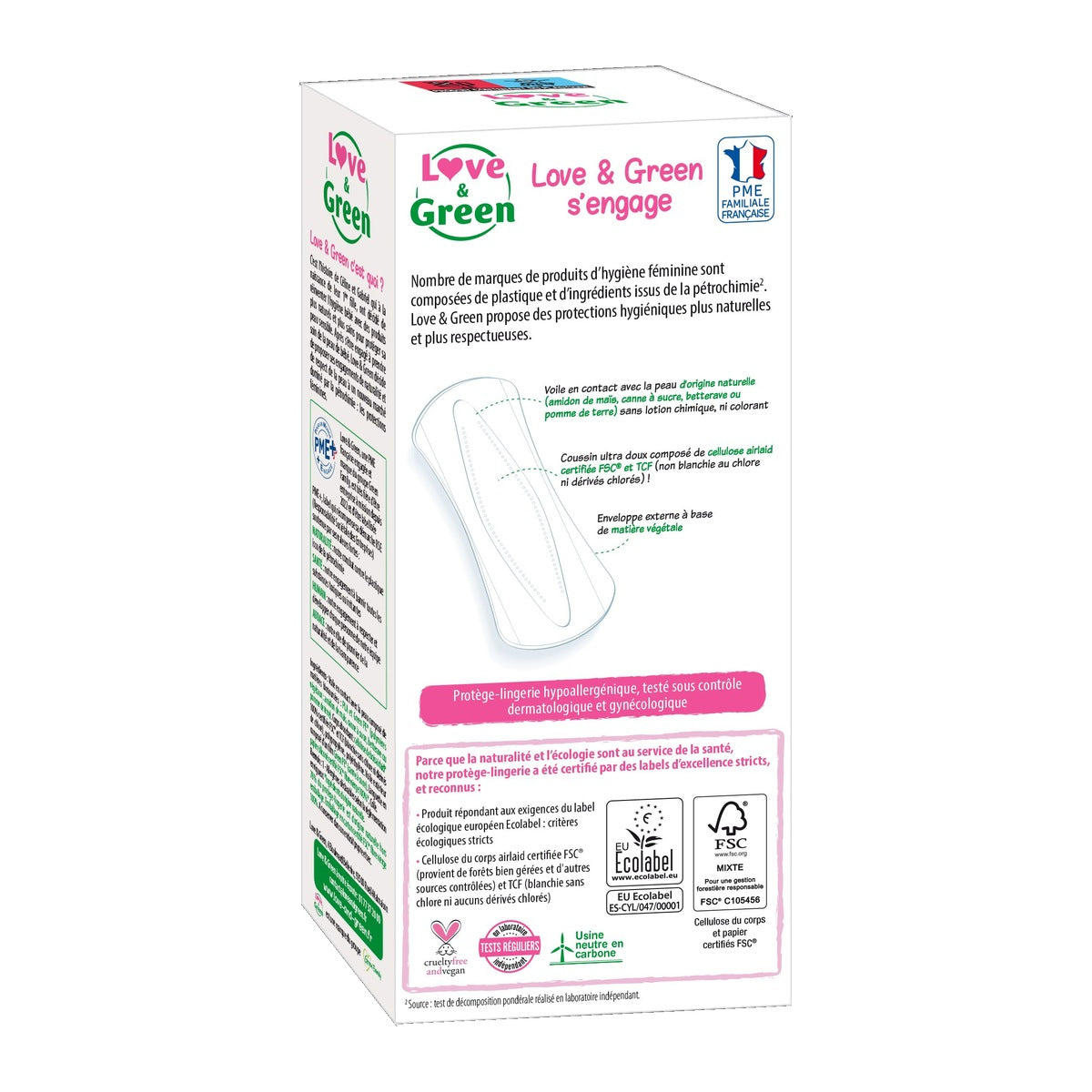 Protège-Lingeries Hypoallergéniques Et Écologiques "Flexi" X 28