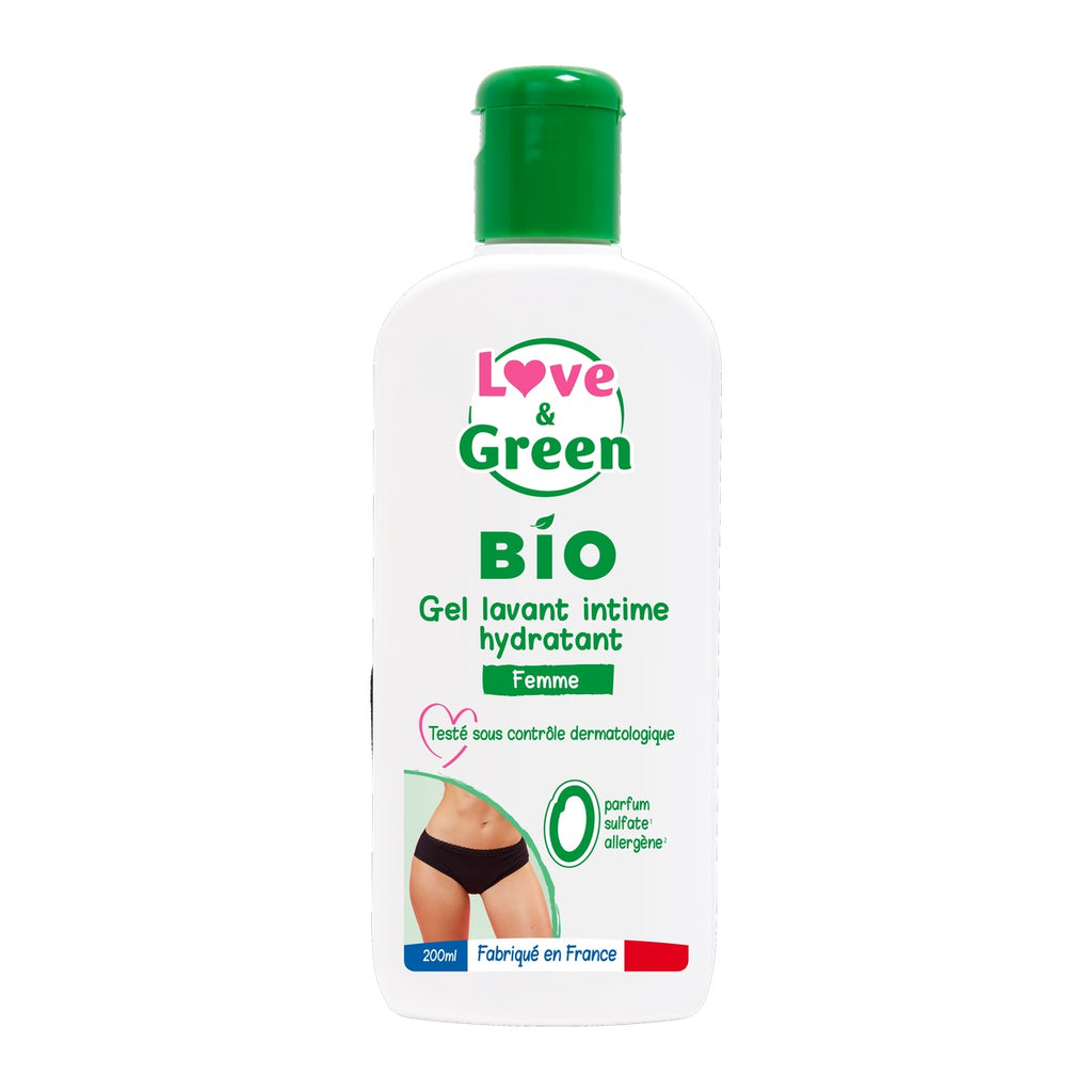 Gel Limpiador Íntimo Hidratante Certificado Bio, Sin Sulfatos, Sin Perfume, 200Ml