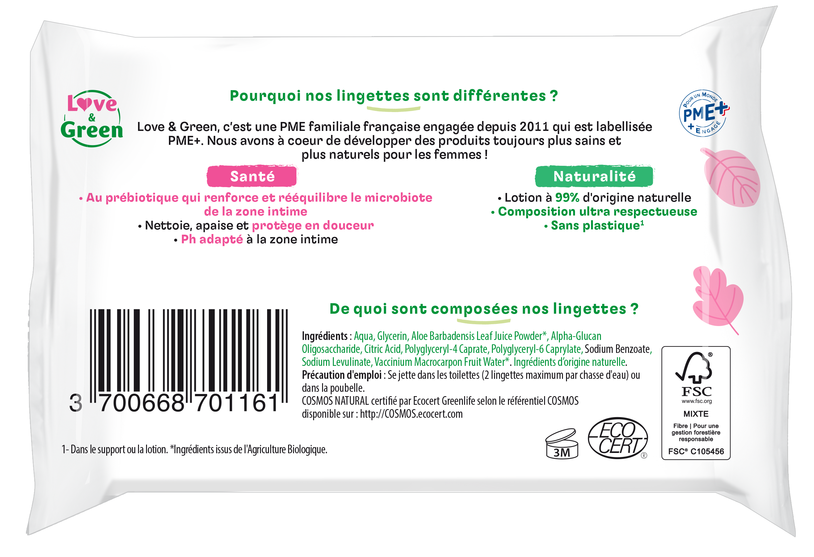 Soothing Fragrance-Free Intimate Wipes X 20