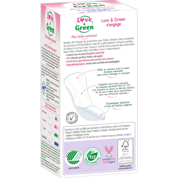 Para Pérdidas De Orina Protege-Slips Hipoalergénicos Y Ecológicos "Ultra Mini" X 28