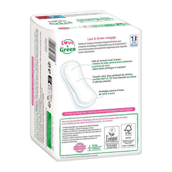 Serviettes Hypoallergéniques Et Écologiques "Maxi Super" X 14