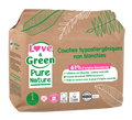 Pure Nature Unbleached Hypoallergenic And Eco-Friendly Nappies Size 1 X 32