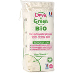 Hypoallergenic 100% Organic Unbleached Cotton Squares - 60 Pads