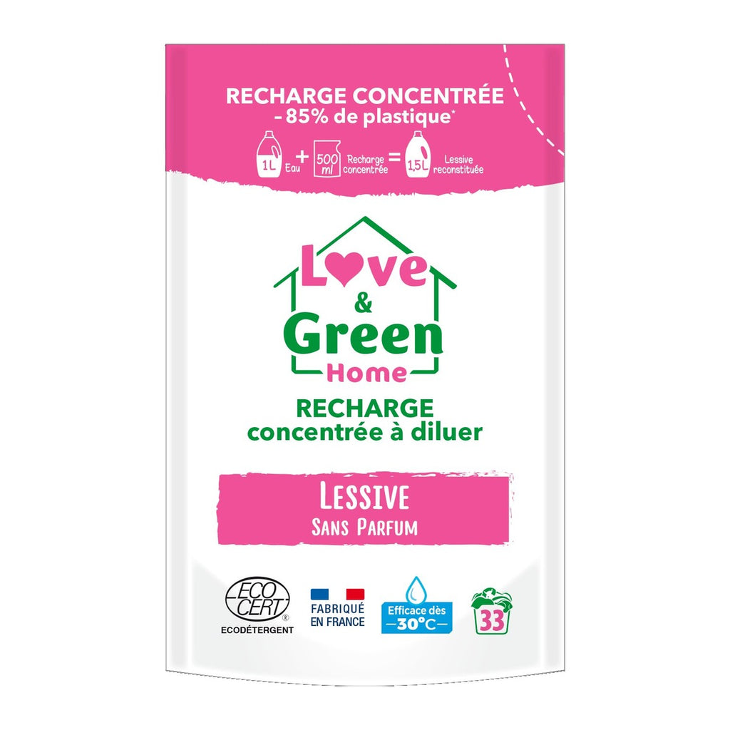 Home Recharge Concentrée À Diluer De Lessive Sans Parfum Hypoallergénique - 500Ml