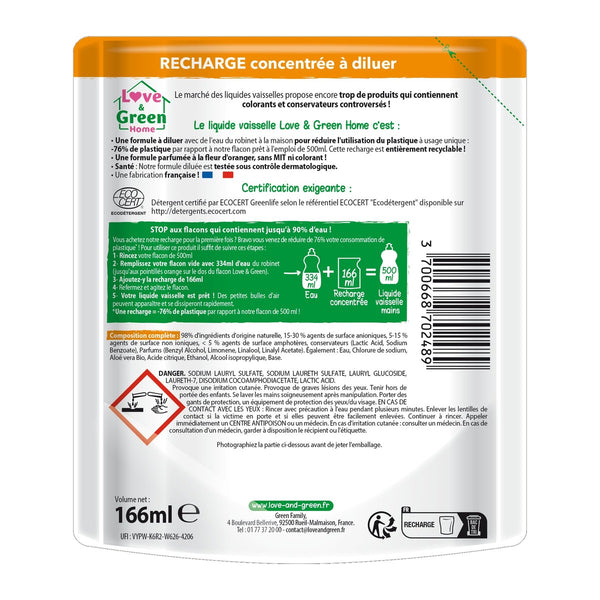 Home Recarga Concentrada Lavavajillas Líquido Perfumado - 166Ml