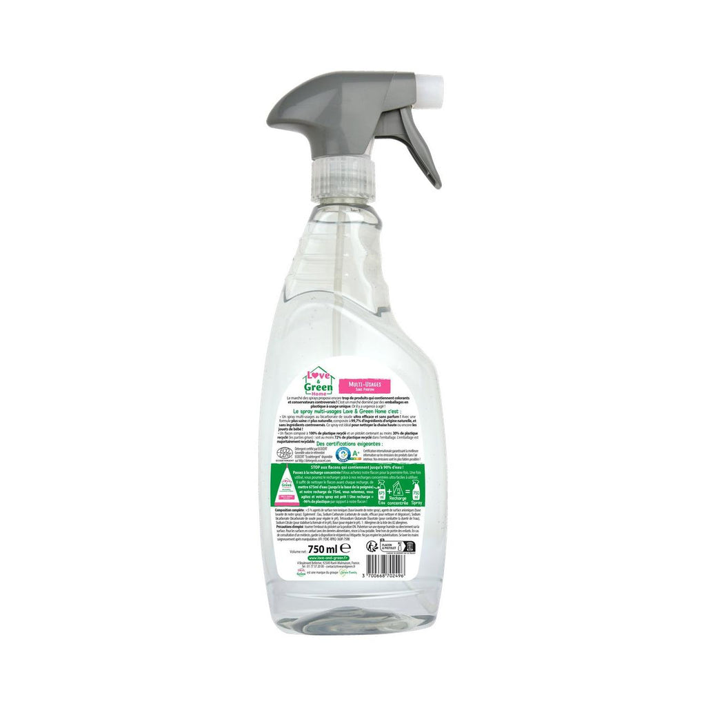 Spray Casa Multiuso Ricaricabile E Senza Profumo Ipoallergenico - 750Ml