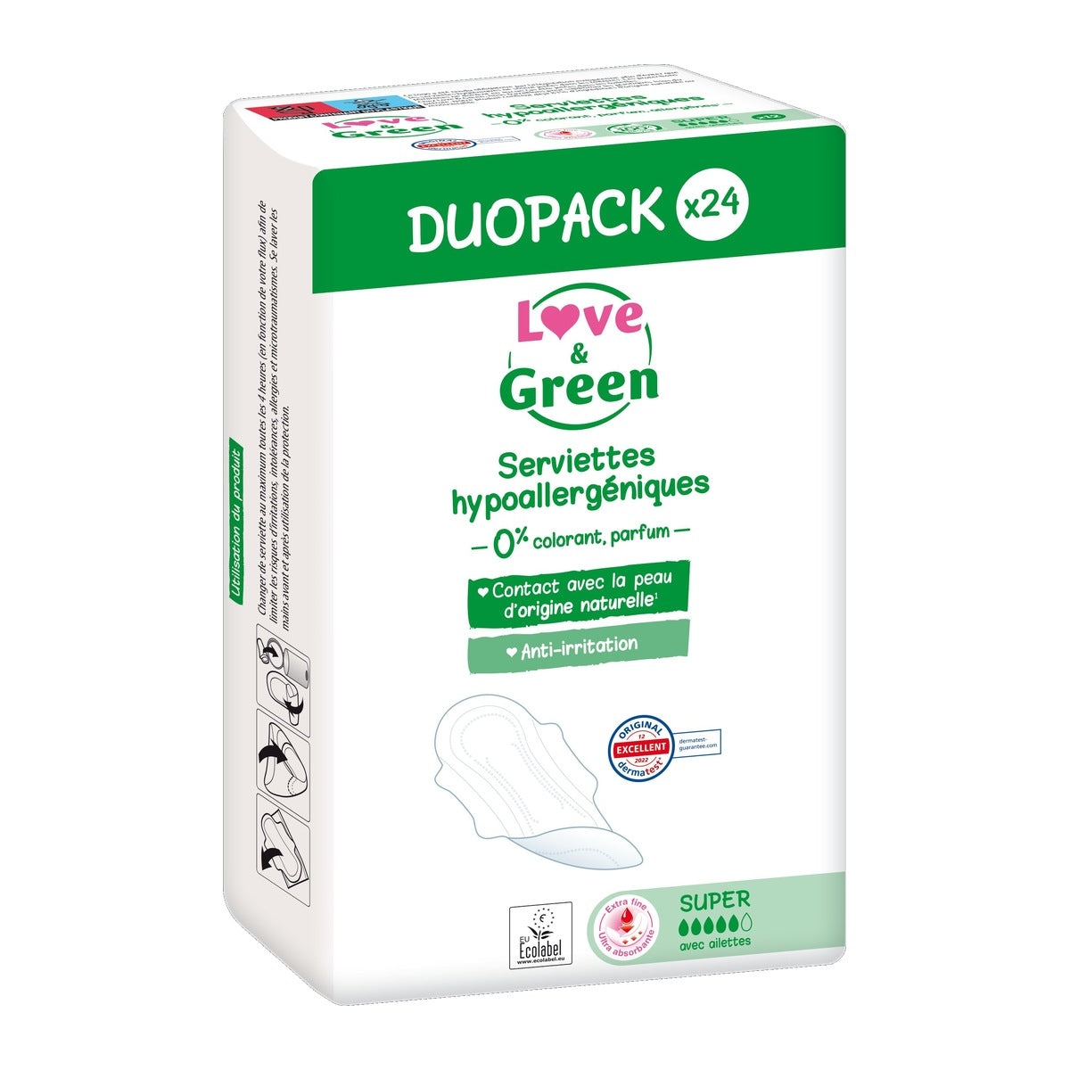 Duopacks Compresas Hipoalergénicas "Super" X 24 Novedad