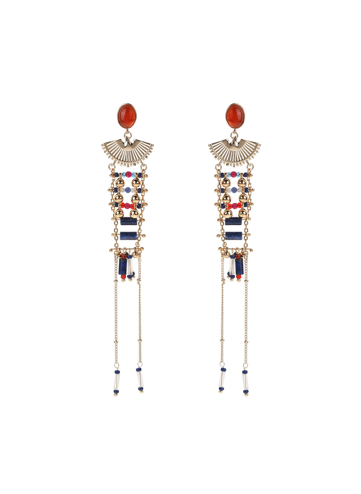 Kaja Earrings - Blue