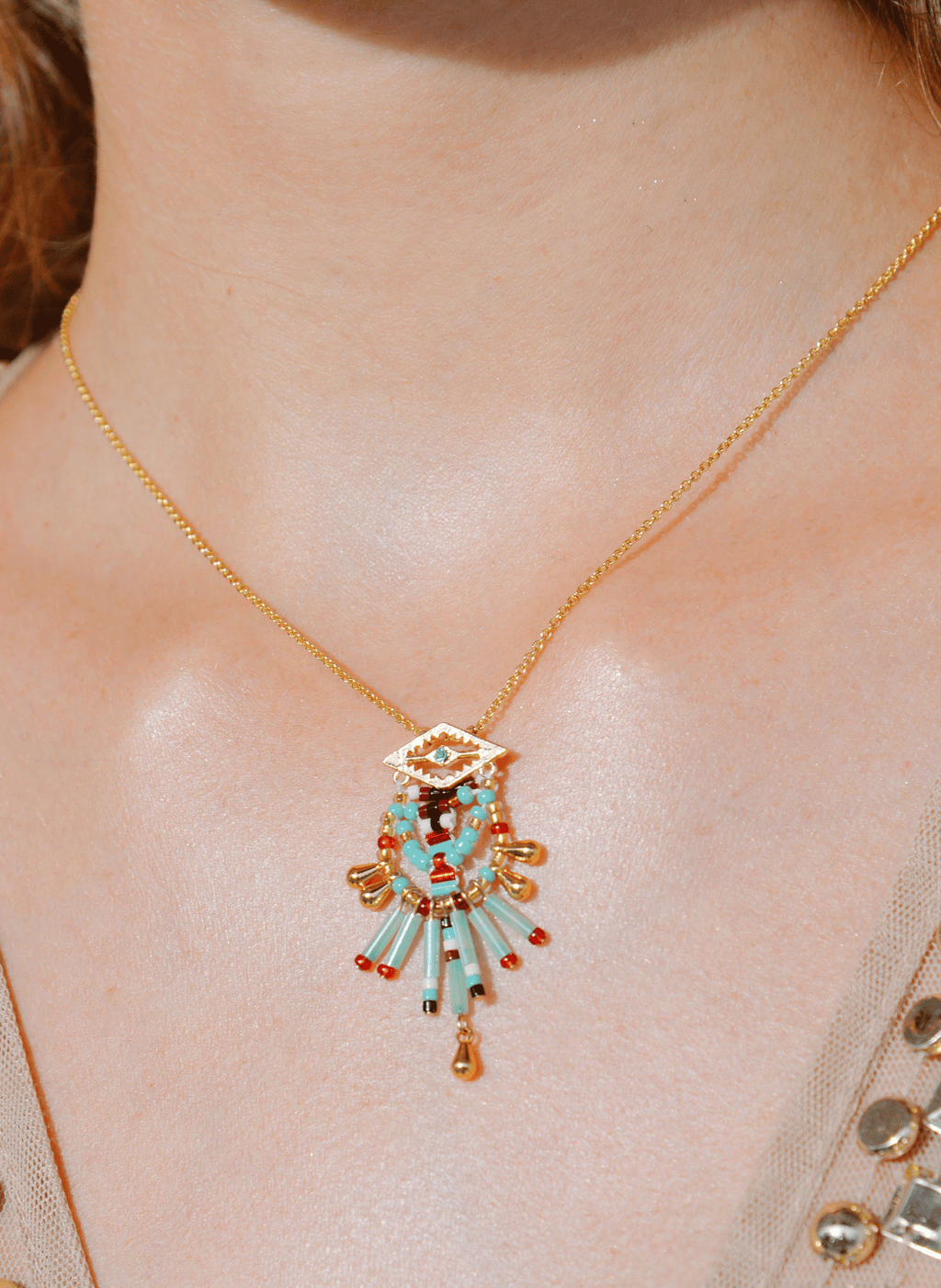 Ketting Sando - Turquoise