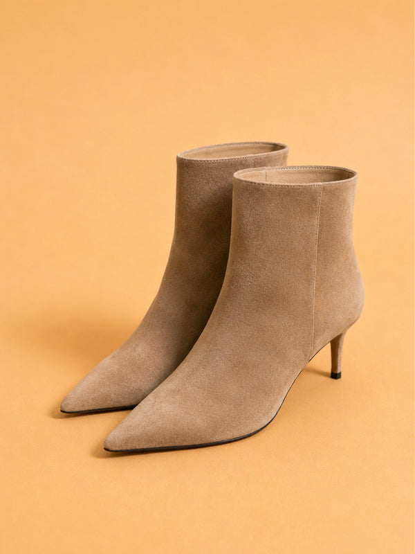 Petra Ankle Boot In Maple Suede
