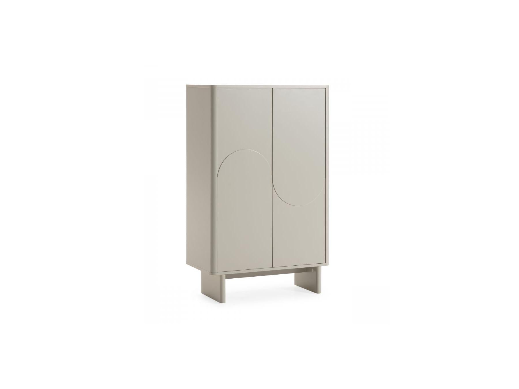 Esteban - Aparador alto de 2 puertas - Formas geométricas