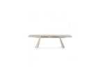 Mesa De Comedor Extensible - Romeo - Tablero De Piedra Efecto Travertino