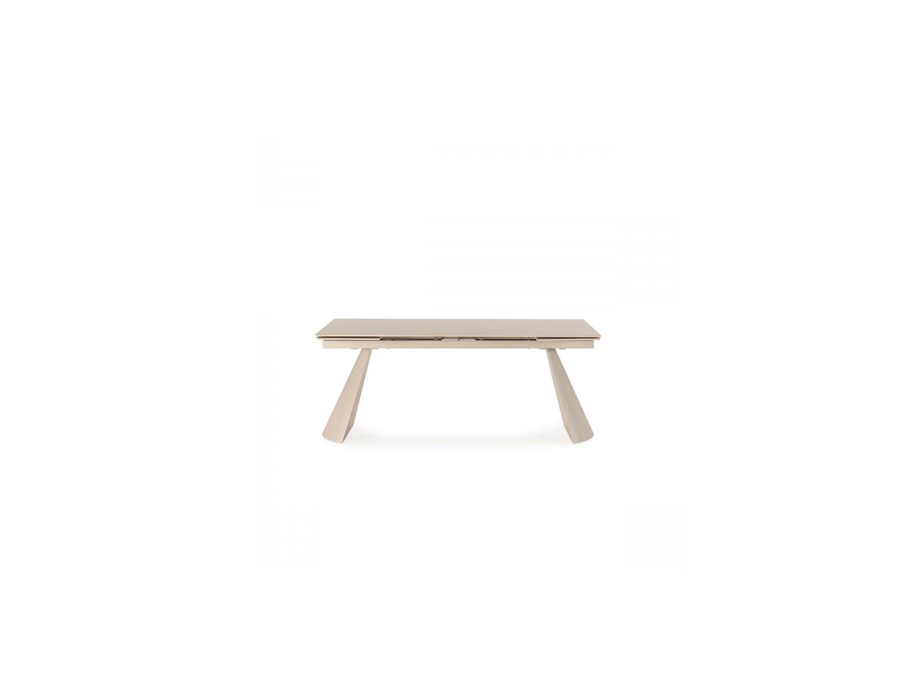 Mesa De Comedor Extensible - Romeo - Tablero De Piedra Efecto Travertino