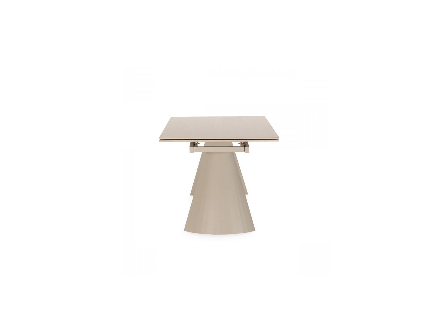 Mesa De Comedor Extensible - Romeo - Tablero De Piedra Efecto Travertino