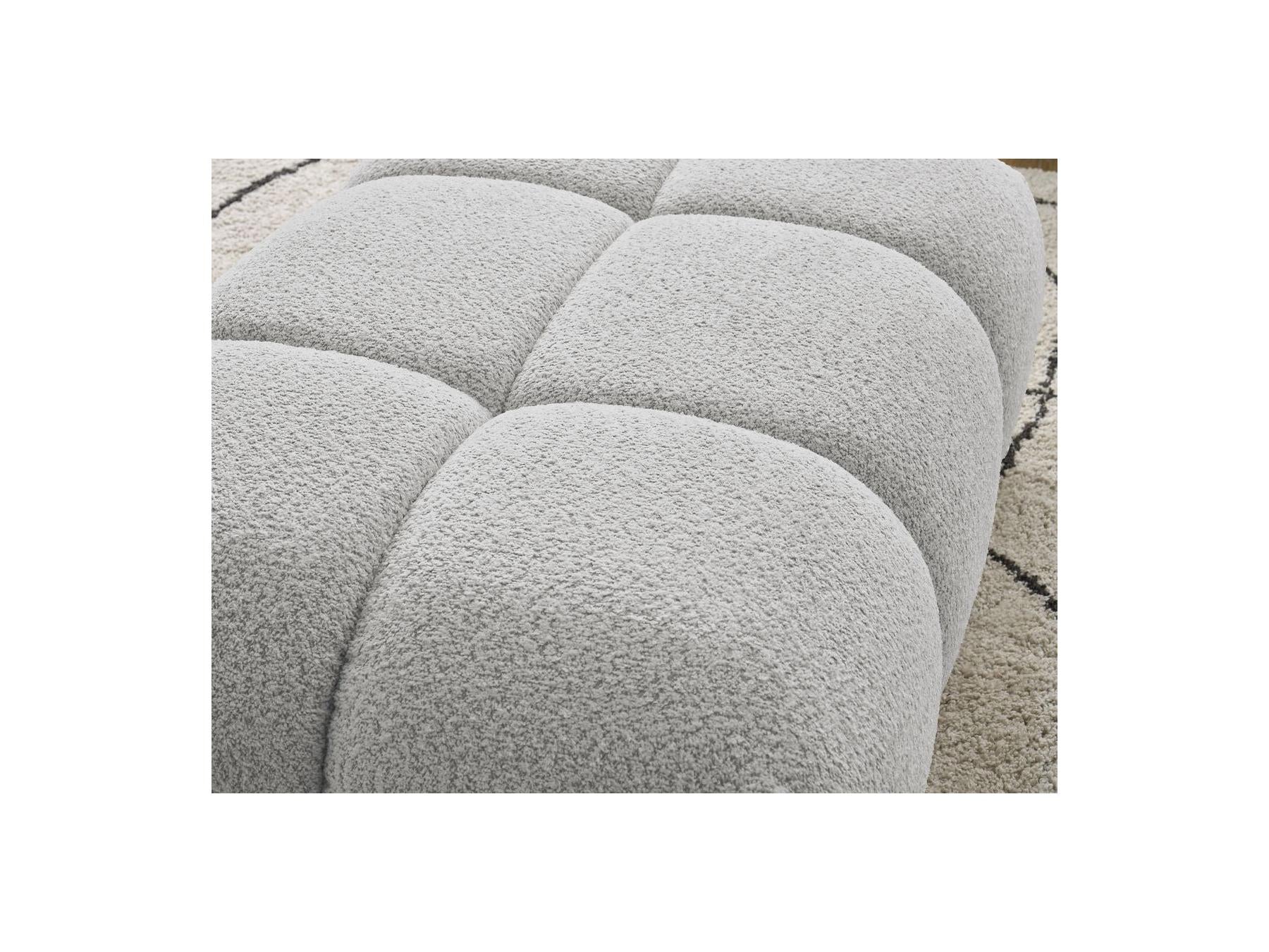 Alya - Pouffe - Bouclé Fabric